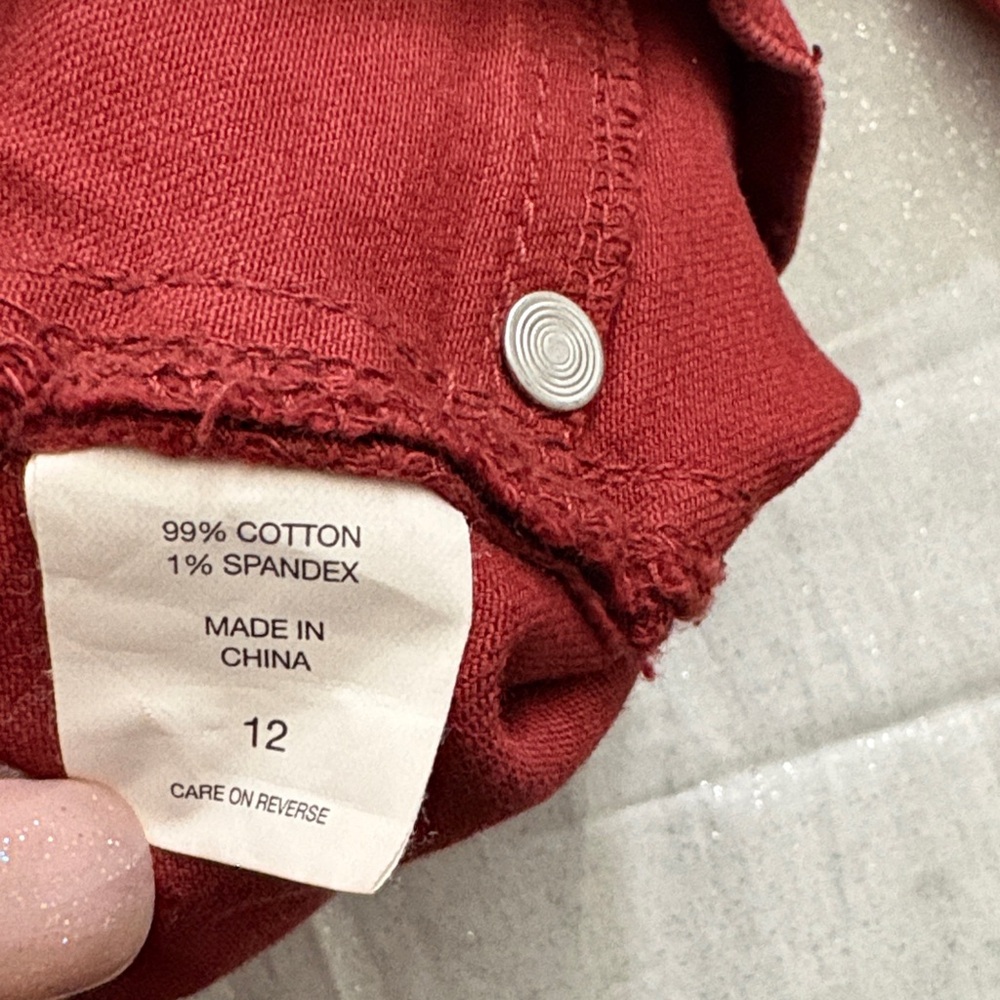 New York & Company Burnt Orange Distressed Jeggings - Picture 8 of 9